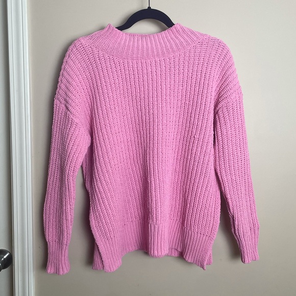Aerie size small pink chenille campfire sweater - Picture 7 of 7